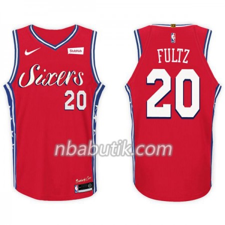 NBA Mænd Trøje Philadelphia 76ers Markelle Fultz 20 Nike 2017-18 Rød Swingman